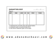 tek yönlü arkası tek renk kartvizit