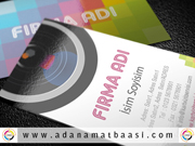 tek yönlü parlak selefonlu kartvizit