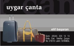 çanta kartvizit örnekleri