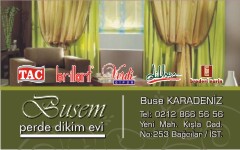 perde kartvizit örnekleri