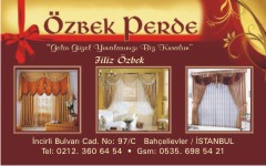 perde kartvizit örnekleri