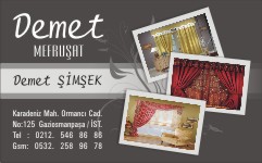 perde kartvizit örnekleri