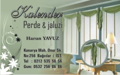 perde kartvizit örnekleri