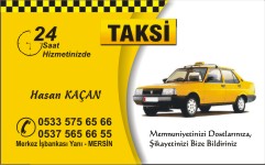 taksi kartvizit örnekleri